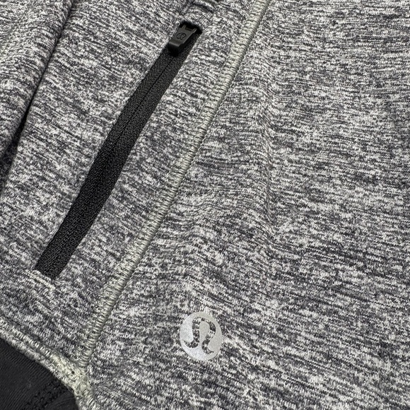 Lululemon Athletica Think Fast Gray Striped Women's Hoodie Size 6 - Picture 2 of 7